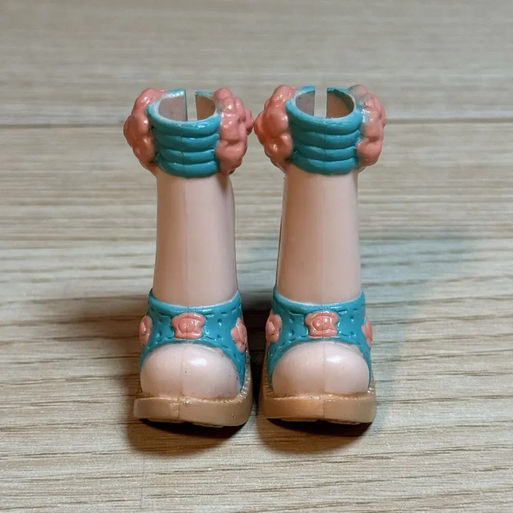 Barbie My Scene Masquerade Madness Delancey Doll Shoes Flower Sandals Rare